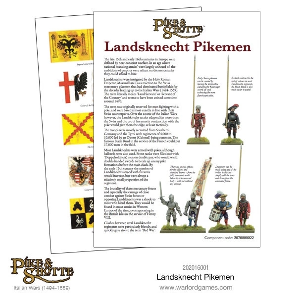 Pike & Shotte - Landsknechts Pikemen