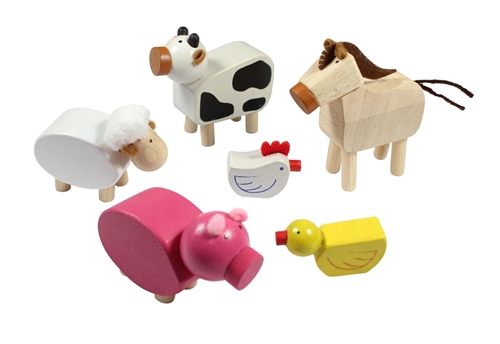Tano - Bauernhof-Tiere - Holzspielzeug fr Kinder ab 3 Jahre
