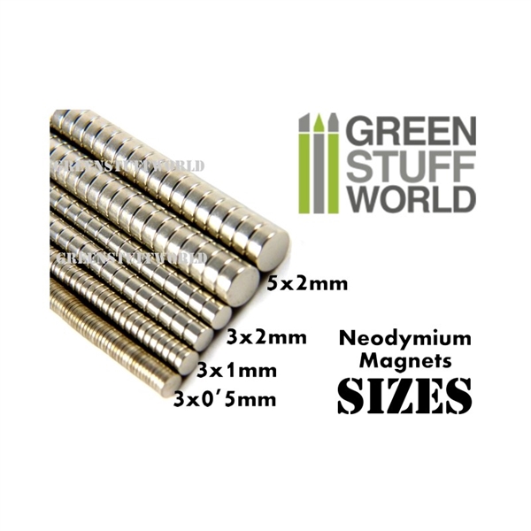 Green Stuff World - Neodym-Magnete 3x1mm