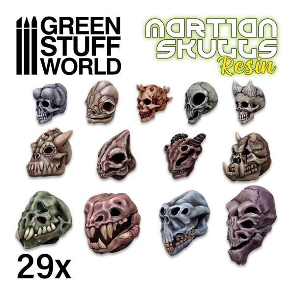 Green Stuff World - Resin Alien Sch�del