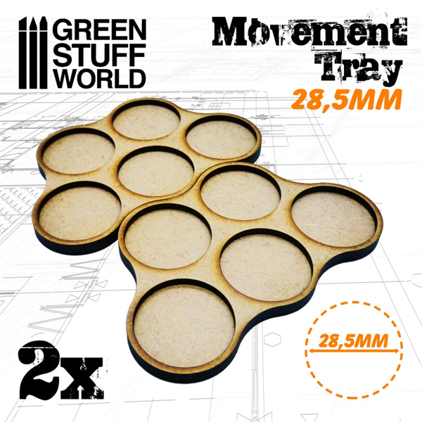 Green Stuff World - MDF Regimentsbases 28,5mm