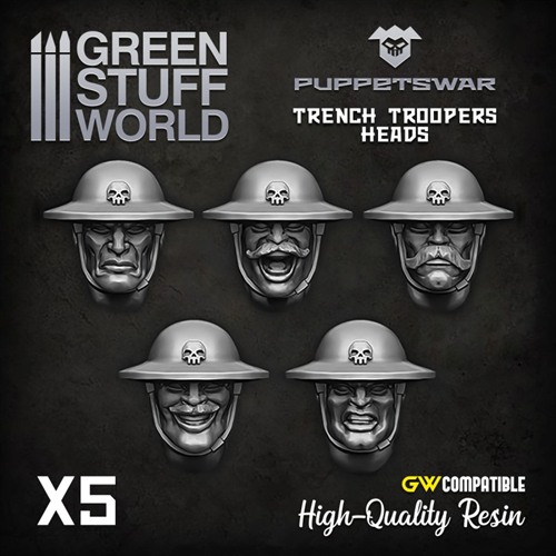 Puppetswar - Trench Troopers Kpfe