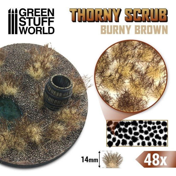 Green Stuff World - Thorny Scrub , Burny Brown