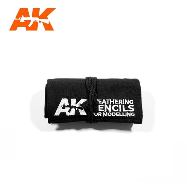 AK Interactive - Weathering Pencils, Cloth Case