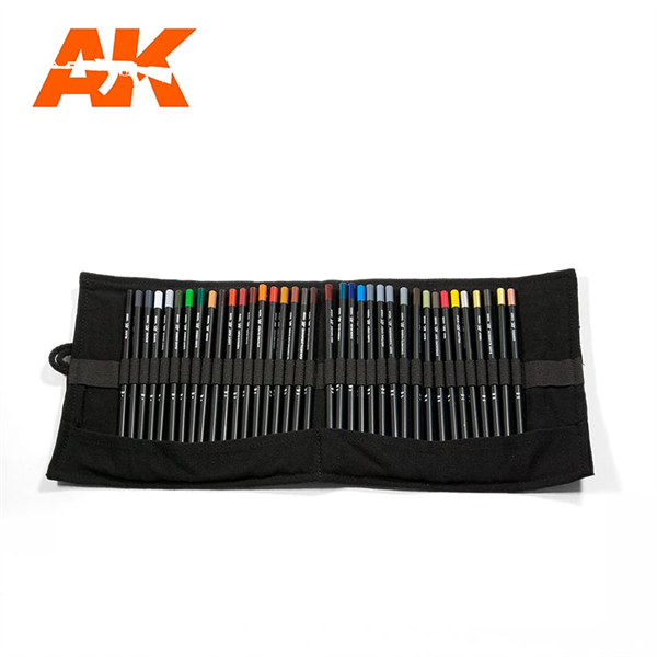 AK Interactive - Weathering Pencils, Cloth Case
