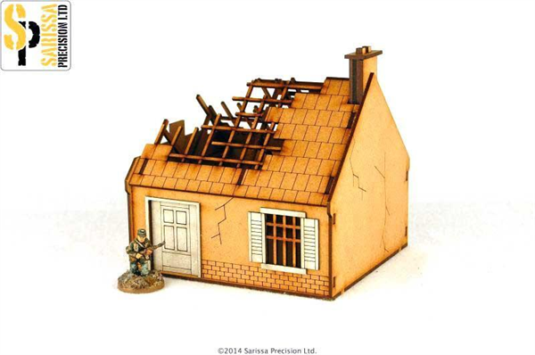 Sarissa Precision - Single Storey House Destroyed