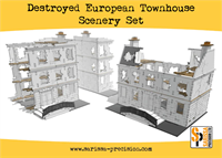 Sarissa Precision - Destroyed EU Townhouse Scenery