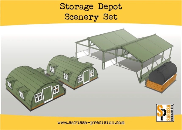 Sarissa Precision - Storage Shelter Scenery Set
