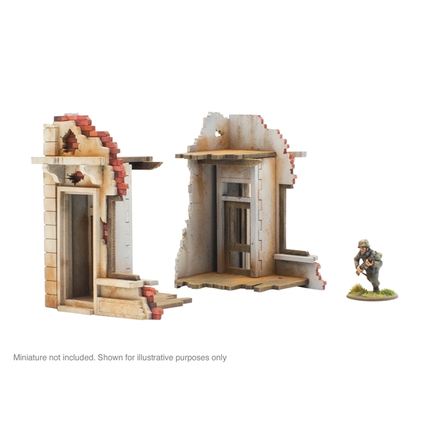 Skytrex - Pair of Destroyed Building Ends