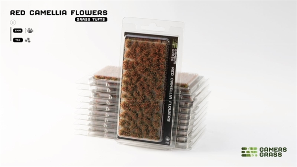 Gamers Grass - Red Camellia Flowers (6mm)