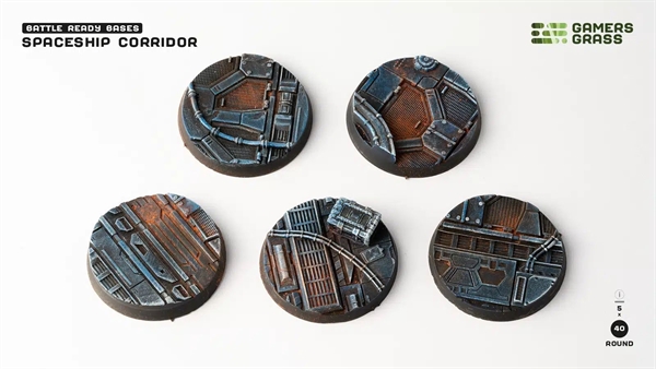 Gamers Grass - Spaceship Corridor Bases 5Stk.