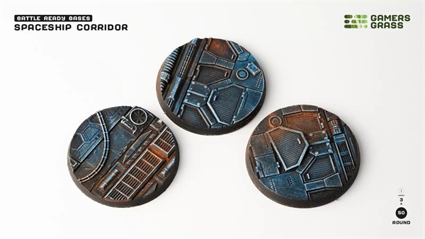 Gamers Grass - Spaceship Corridor Bases 3Stk.