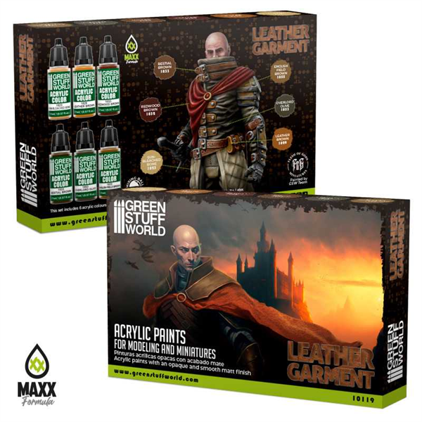 Green Stuff World - Farbset Leather Brown