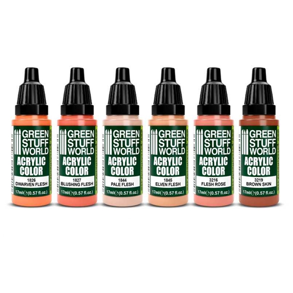 Green Stuff World - Farbset Flesh Tones