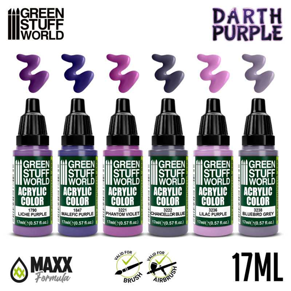 Green Stuff World - FarbSet Darth Purple