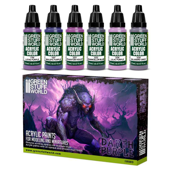 Green Stuff World - FarbSet Darth Purple