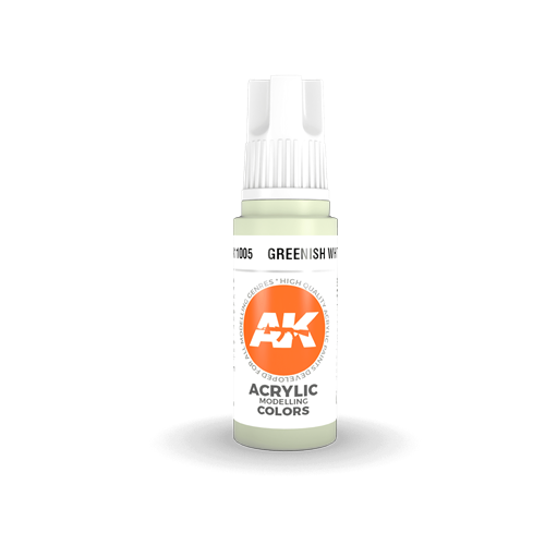 AK 3rd Generation Acrylics - Greenish White