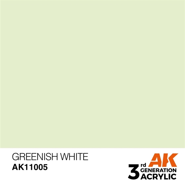 AK 3rd Generation Acrylics - Greenish White
