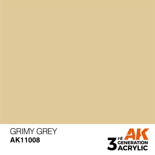 AK 3rd Generation Acrylics - Grimy Grey