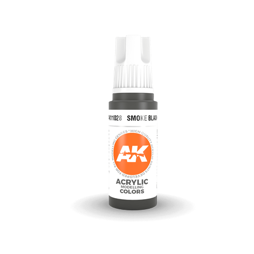 AK 3rd Generation Acrylics - Smoke Black