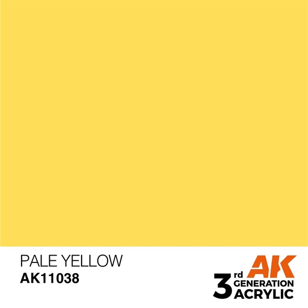AK 3rd Generation Acrylics - Pale Yellow
