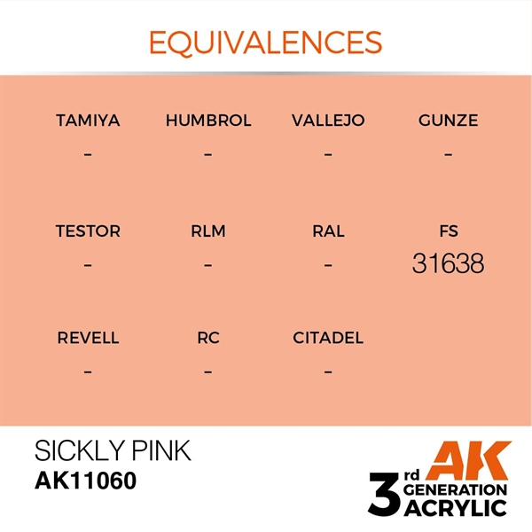AK 3rd Generation Acrylics - Sickly Pink