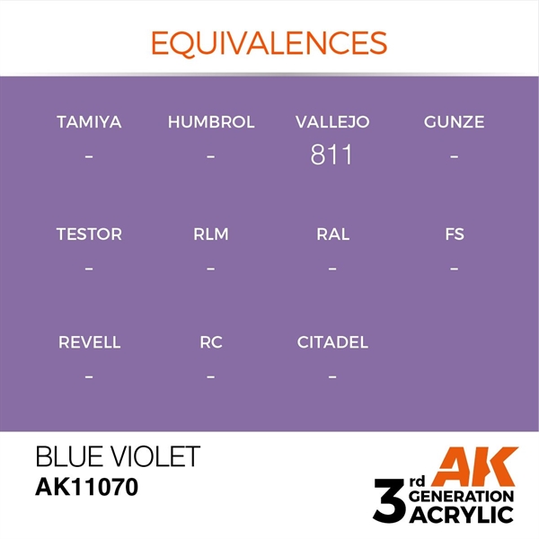 AK 3rd Generation Acrylics - Blue Violet
