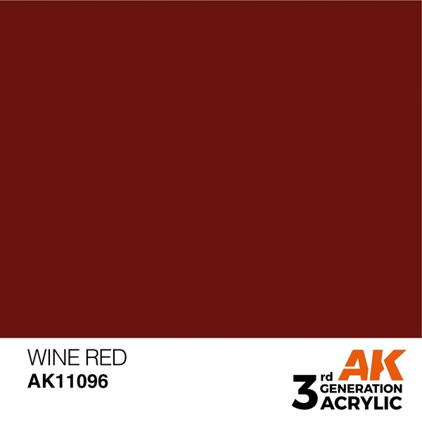 AK 3rd Generation Acrylics - Wine Red