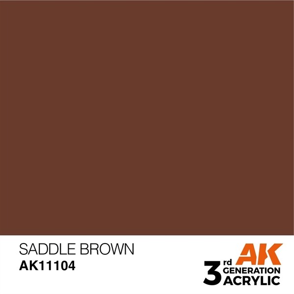 AK 3rd Generation Acrylics - Saddle Brown