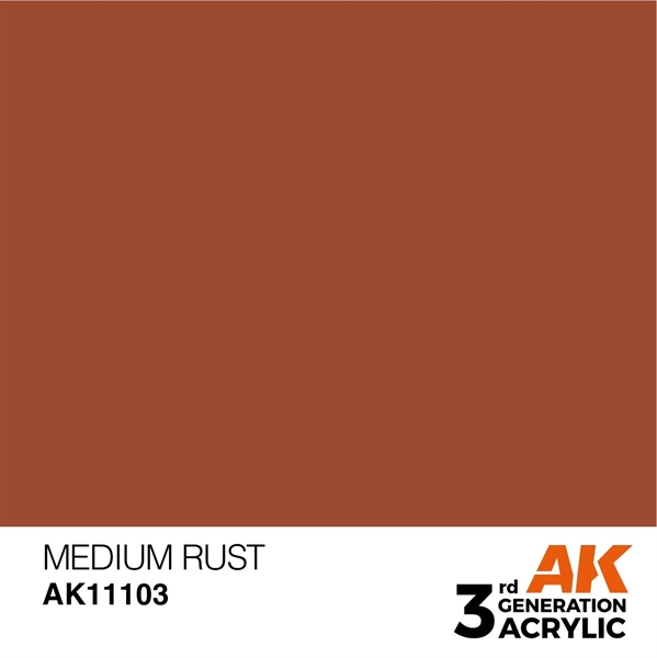 AK 3rd Generation Acrylics - Medium Rust