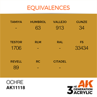 AK 3rd Generation Acrylics - Ochre