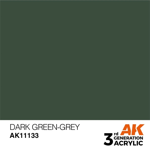 AK 3rd Generation Acrylics - Dark Green-Grey