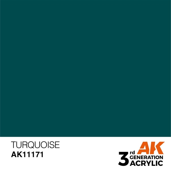 AK 3rd Generation Acrylics - Turquoise