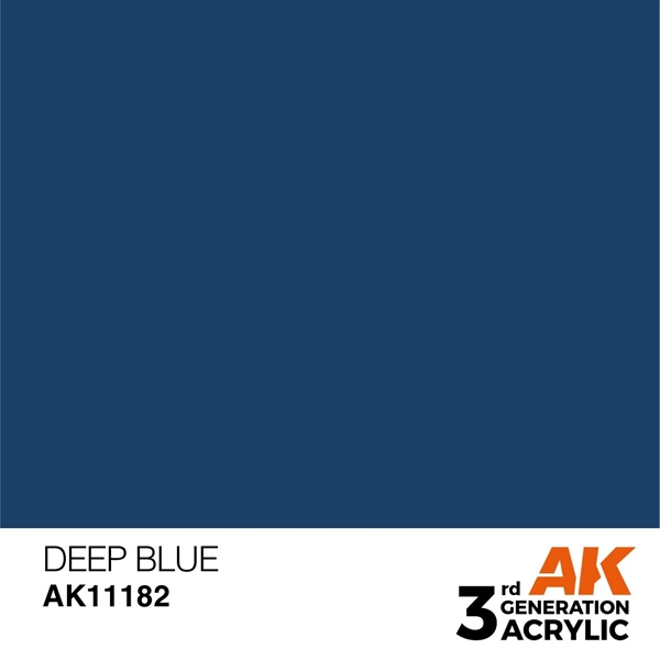 AK 3rd Generation Acrylics - Intense Deep Blue