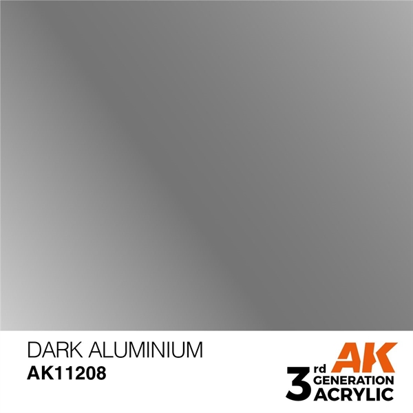 AK 3rd Generation Acrylics - Dark Aluminium Metallic
