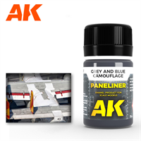 AK Interactive - Paneliner, Grey & Blue Camouflage