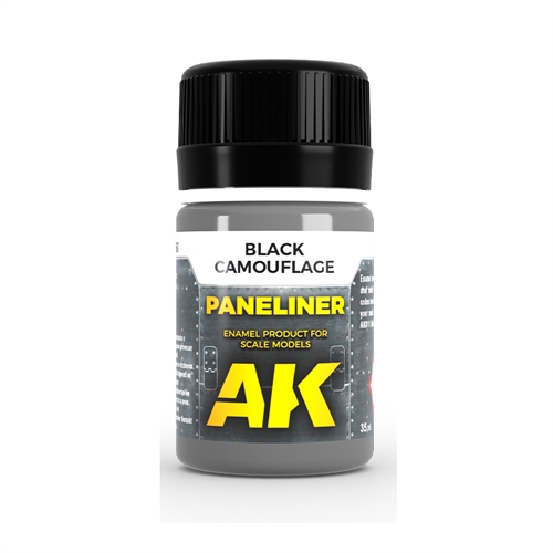 AK Interactive - Paneliner, Black Camouflage