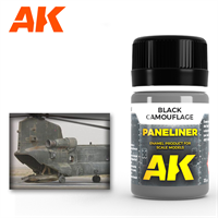 AK Interactive - Paneliner, Black Camouflage