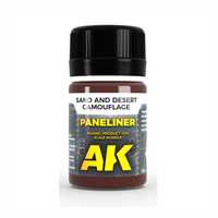AK Interactive - Paneliner, Desert Camouflage
