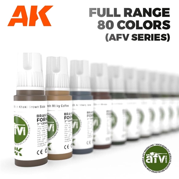 AK 3rd Gen Acrylics - Full Range AFV Farbkoffer
