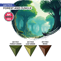 AK Quick Gen. Acrylics - Set: Forest & Jungle