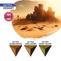 AK Quick Gen. Acrylics - Set: Desert