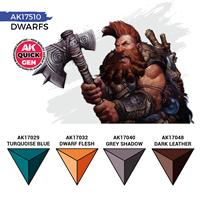 AK Quick Gen. Acrylics - Set: Dwarfs