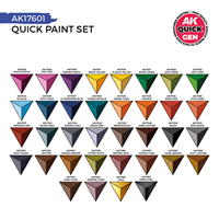 AK Quick Gen. Acrylics - Quick Paint Set 36