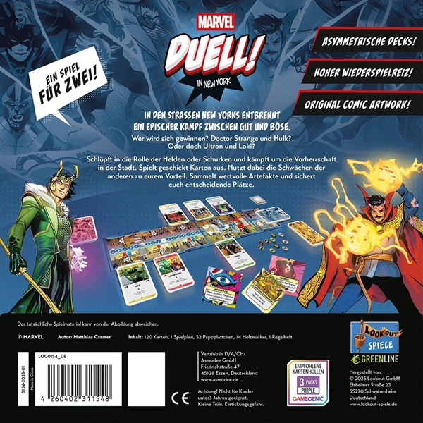 Lookout Spiele - Marvel: Duell! In New York