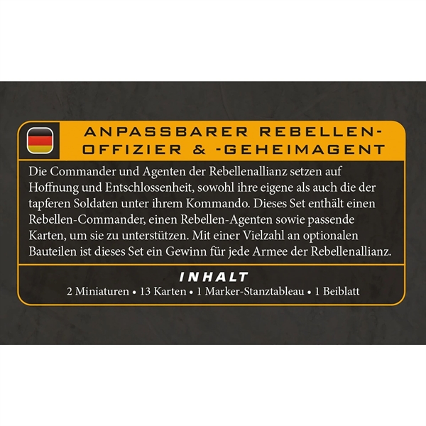 Star Wars: Legion - Customizable Rebel Officer & Agent