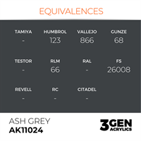AK 3rd Generation Acrylics - Ash Grey