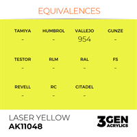 AK 3rd Generation Acrylics - Laser Yellow