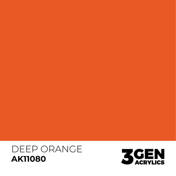 AK 3rd Generation Acrylics - Intense Deep Orange