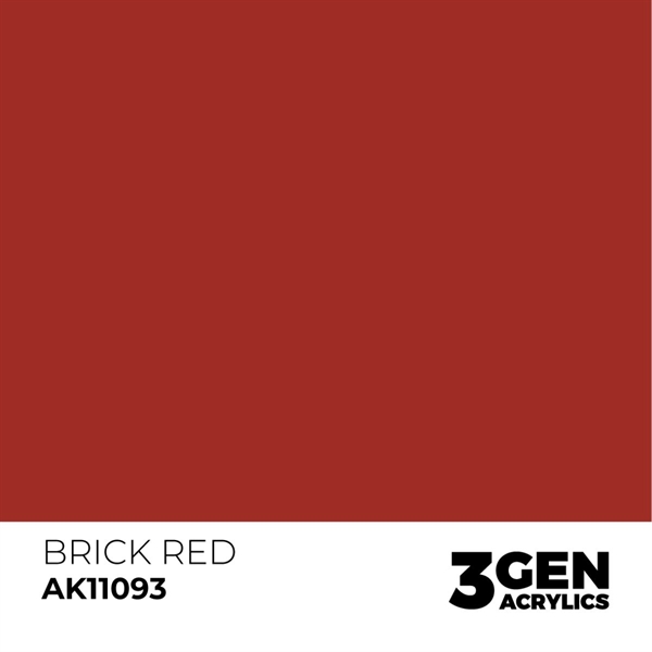 AK 3rd Generation Acrylics - Brick Red